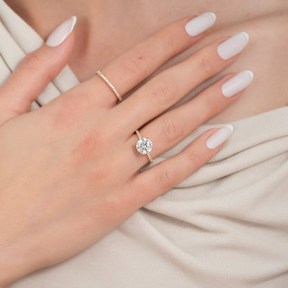 Asscher Three Stones Engagement Ring – 5.75 CT Moissanite Diamond