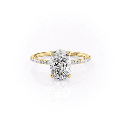 Asscher Three Stones Engagement Ring – 5.75 CT Moissanite Diamond