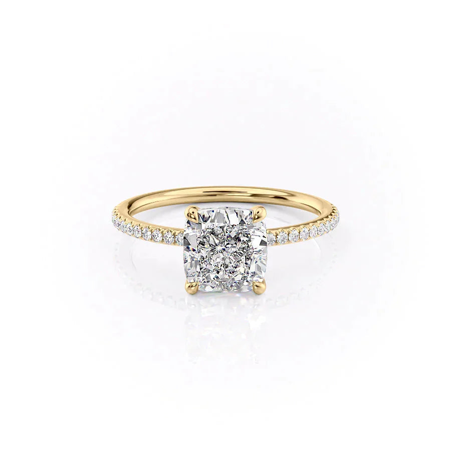 Asscher Three Stones Engagement Ring – 5.75 CT Moissanite Diamond