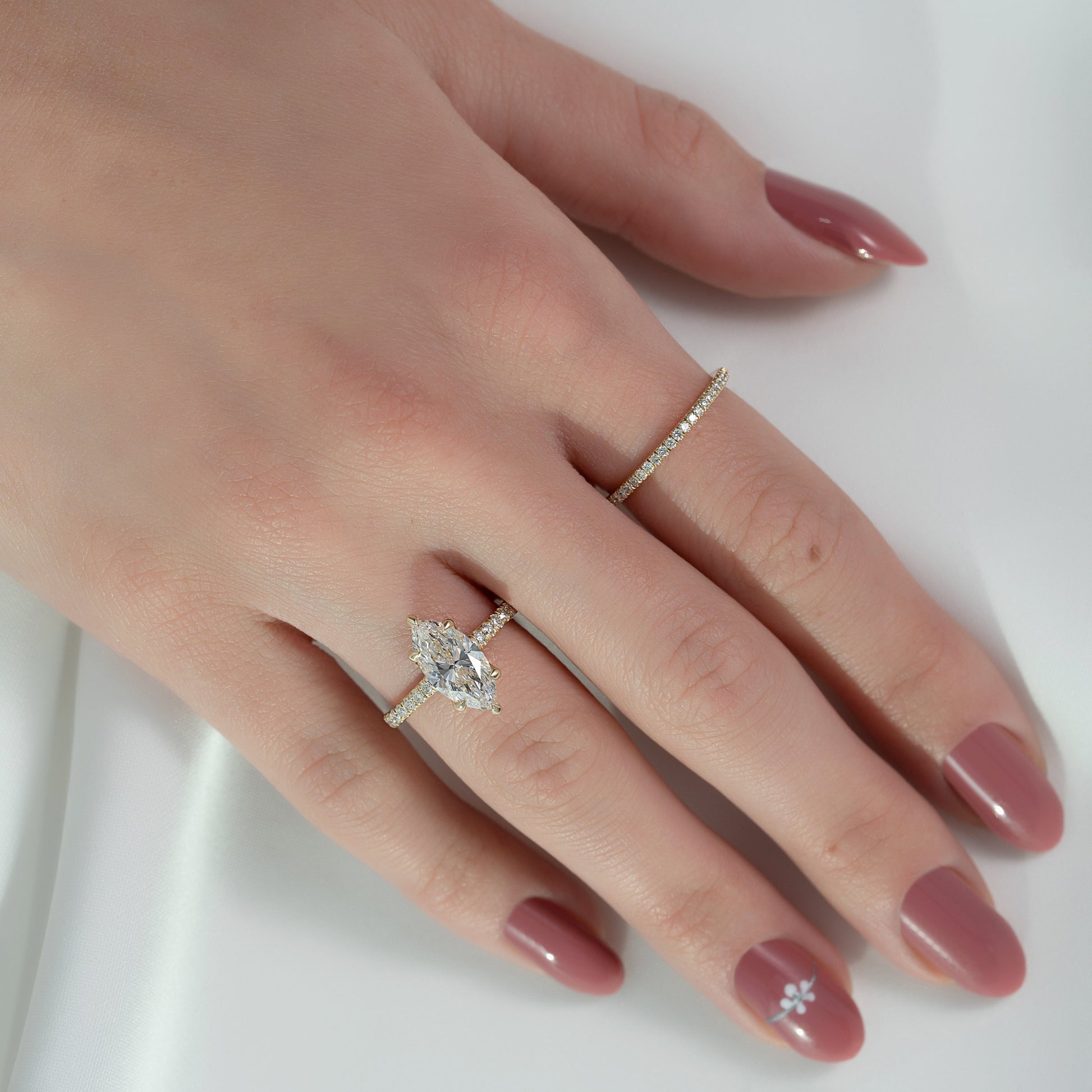 Asscher Three Stones Engagement Ring – 5.75 CT Moissanite Diamond