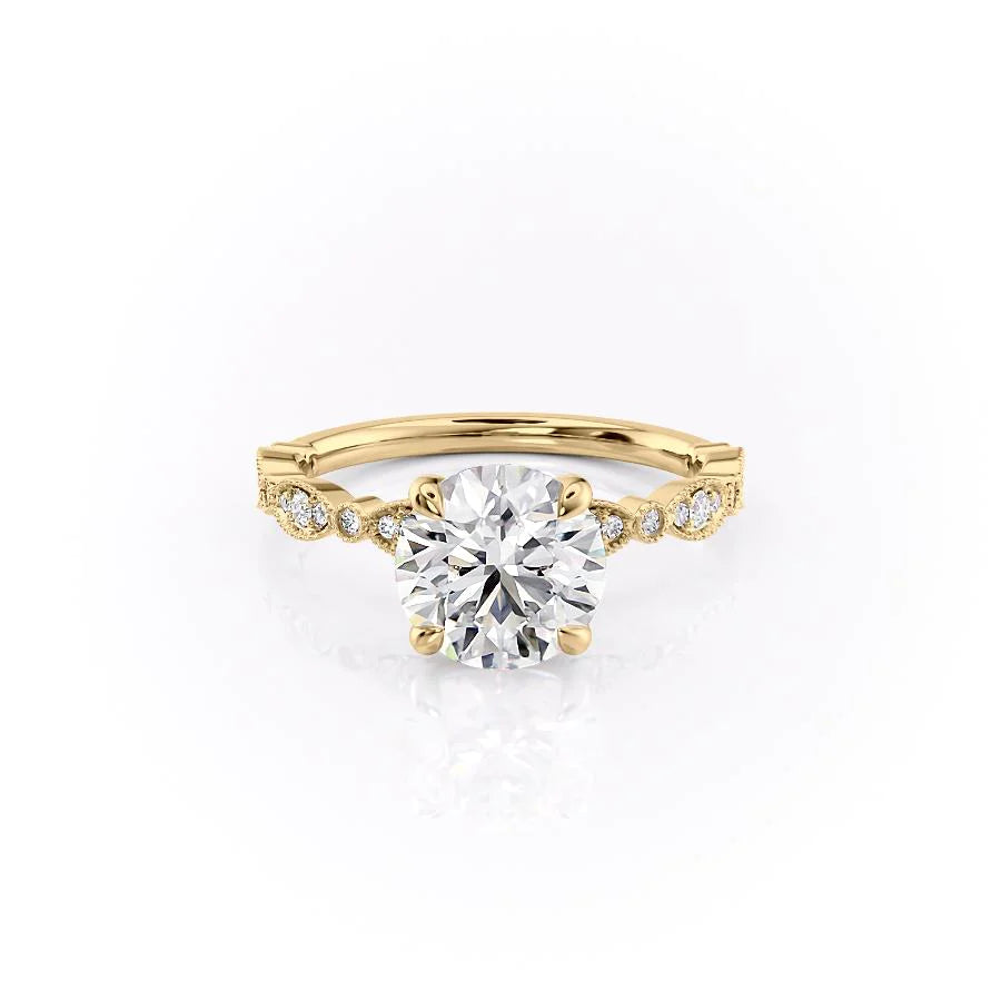 Asscher Three Stones Engagement Ring – 5.75 CT Moissanite Diamond