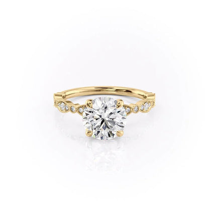 Asscher Three Stones Engagement Ring – 5.75 CT Moissanite Diamond
