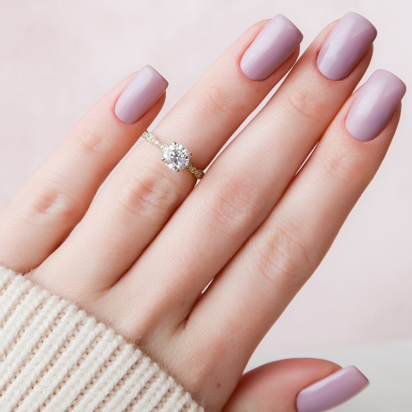 Asscher Three Stones Engagement Ring – 5.75 CT Moissanite Diamond
