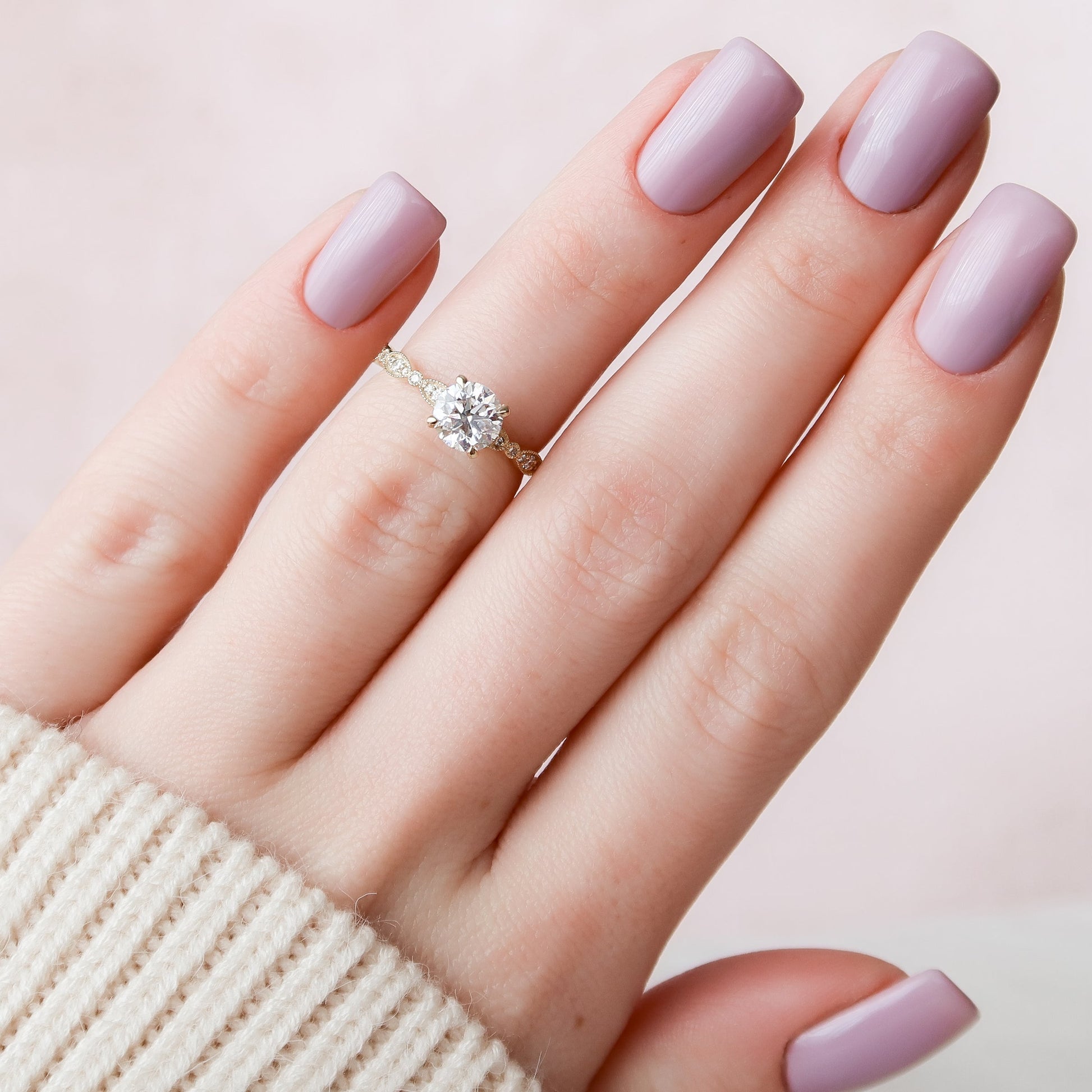 Asscher Three Stones Engagement Ring – 5.75 CT Moissanite Diamond