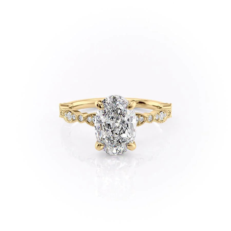 Asscher Three Stones Engagement Ring – 5.75 CT Moissanite Diamond