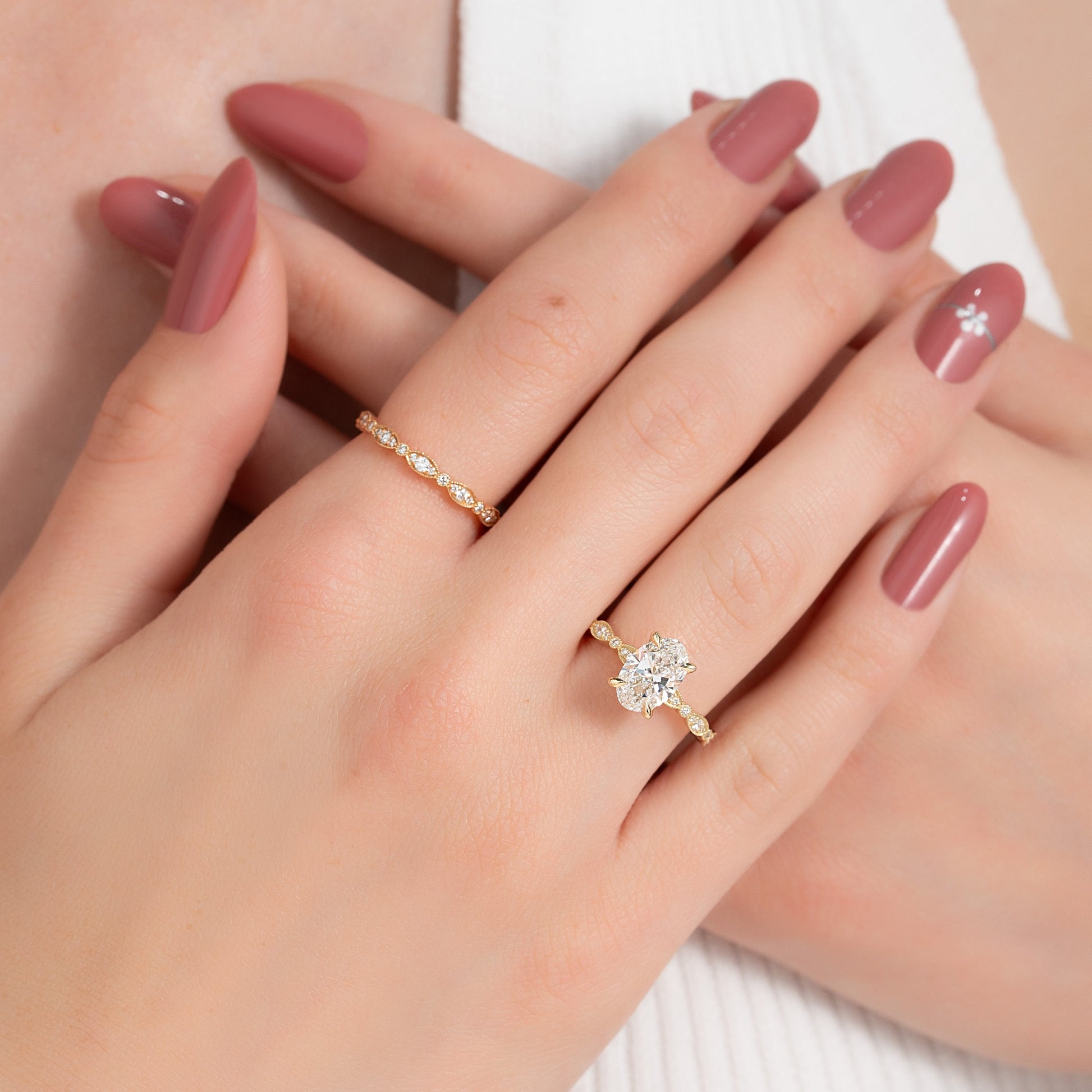 Asscher Three Stones Engagement Ring – 5.75 CT Moissanite Diamond