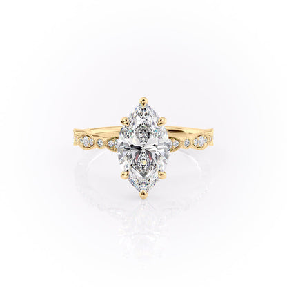 Asscher Three Stones Engagement Ring – 5.75 CT Moissanite Diamond