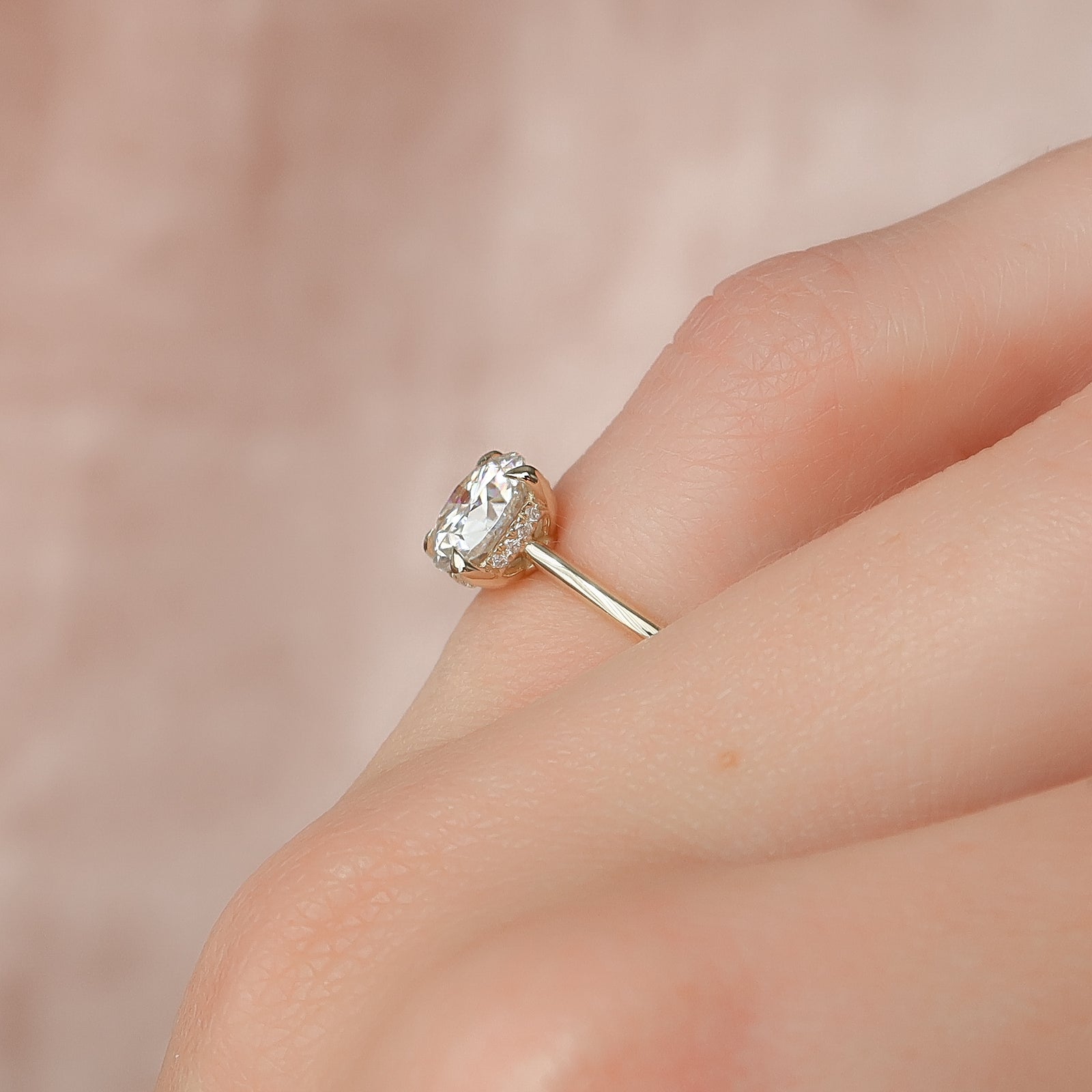 Asscher Three Stones Engagement Ring – 5.75 CT Moissanite Diamond