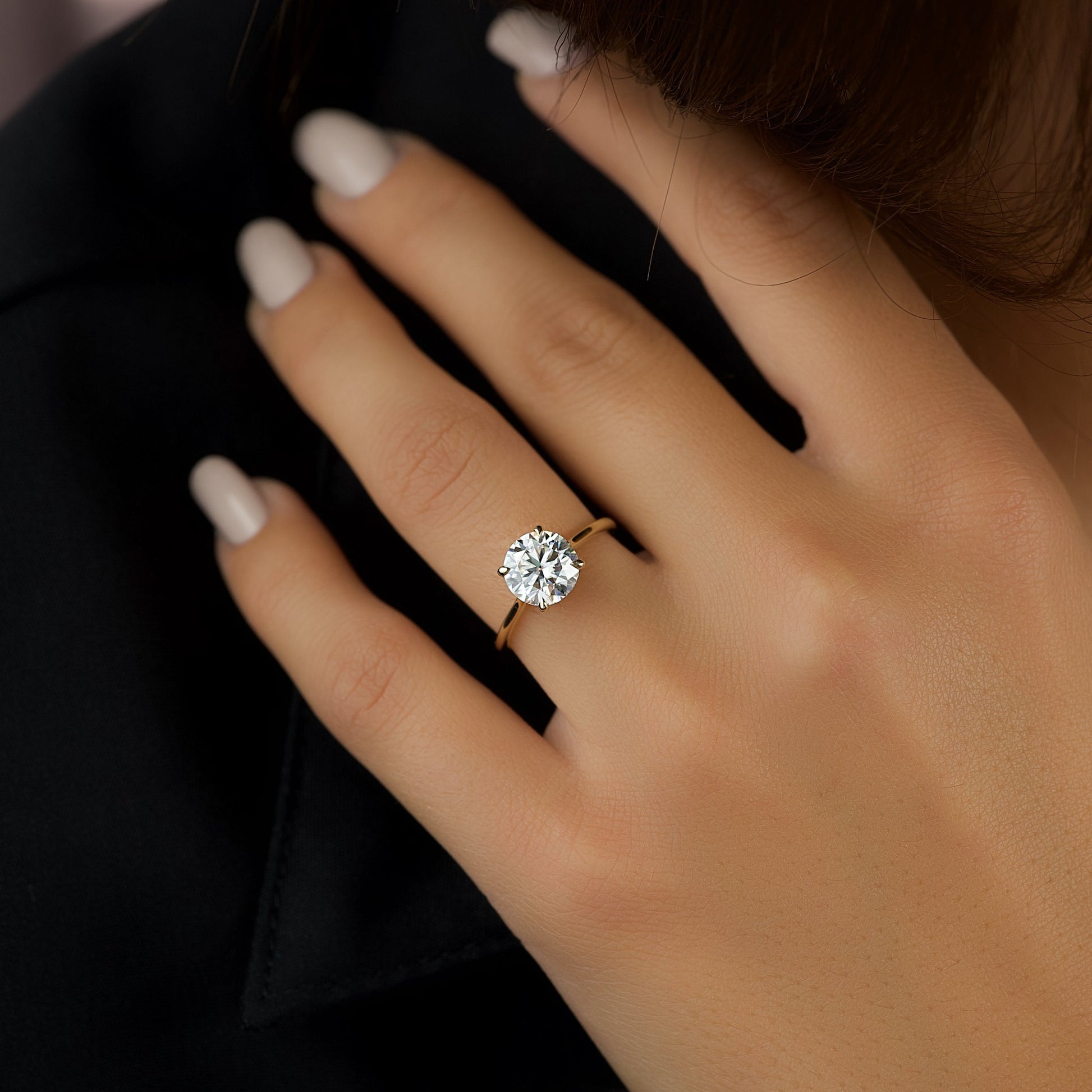 Asscher Three Stones Engagement Ring – 5.75 CT Moissanite Diamond