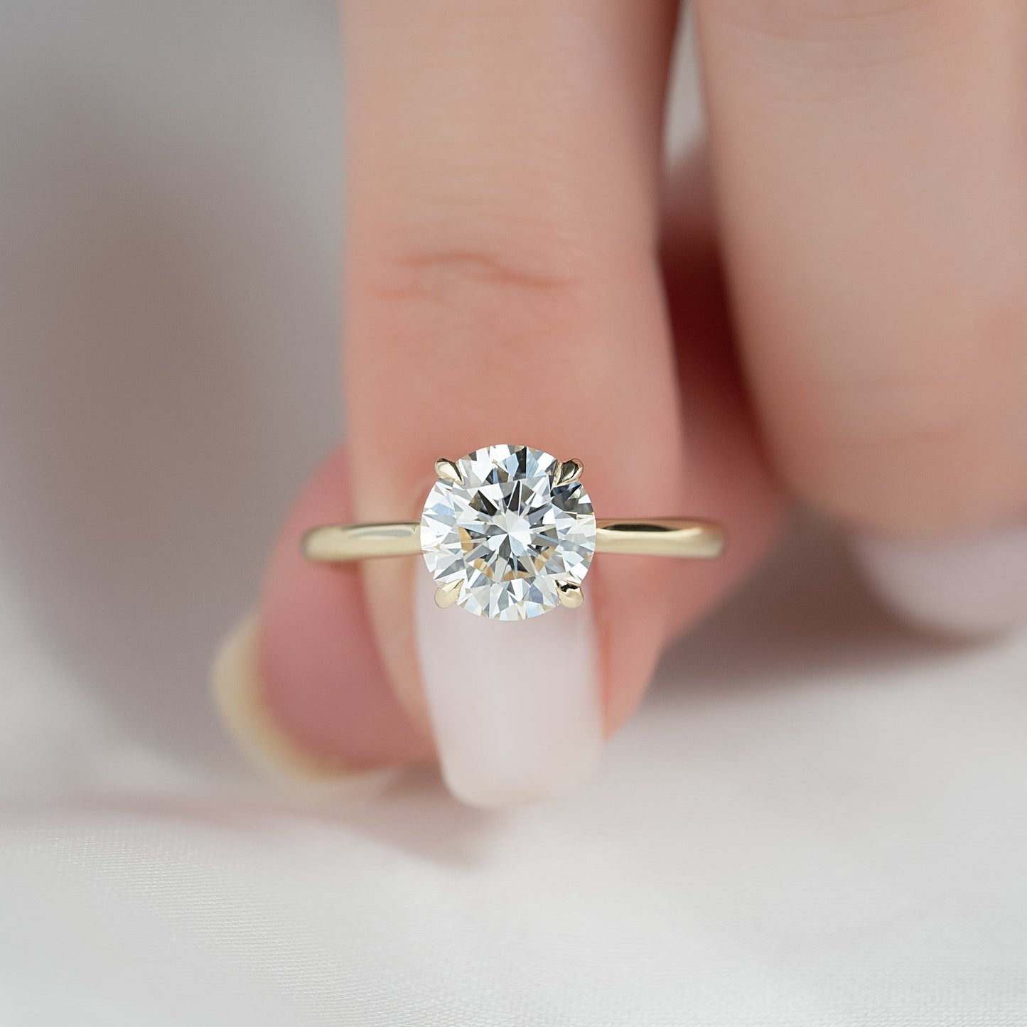 Asscher Three Stones Engagement Ring – 5.75 CT Moissanite Diamond