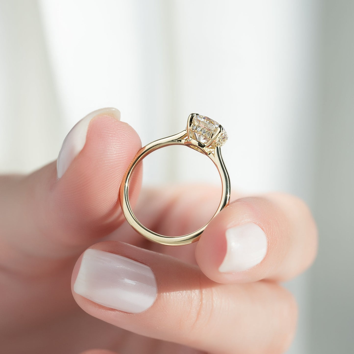Asscher Three Stones Engagement Ring – 5.75 CT Moissanite Diamond