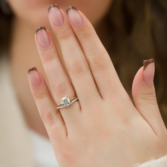 Asscher Three Stones Engagement Ring – 5.75 CT Moissanite Diamond