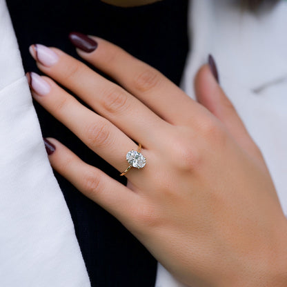 Asscher Three Stones Engagement Ring – 5.75 CT Moissanite Diamond