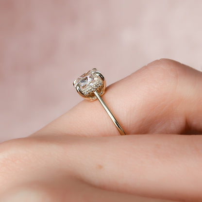 Asscher Three Stones Engagement Ring – 5.75 CT Moissanite Diamond