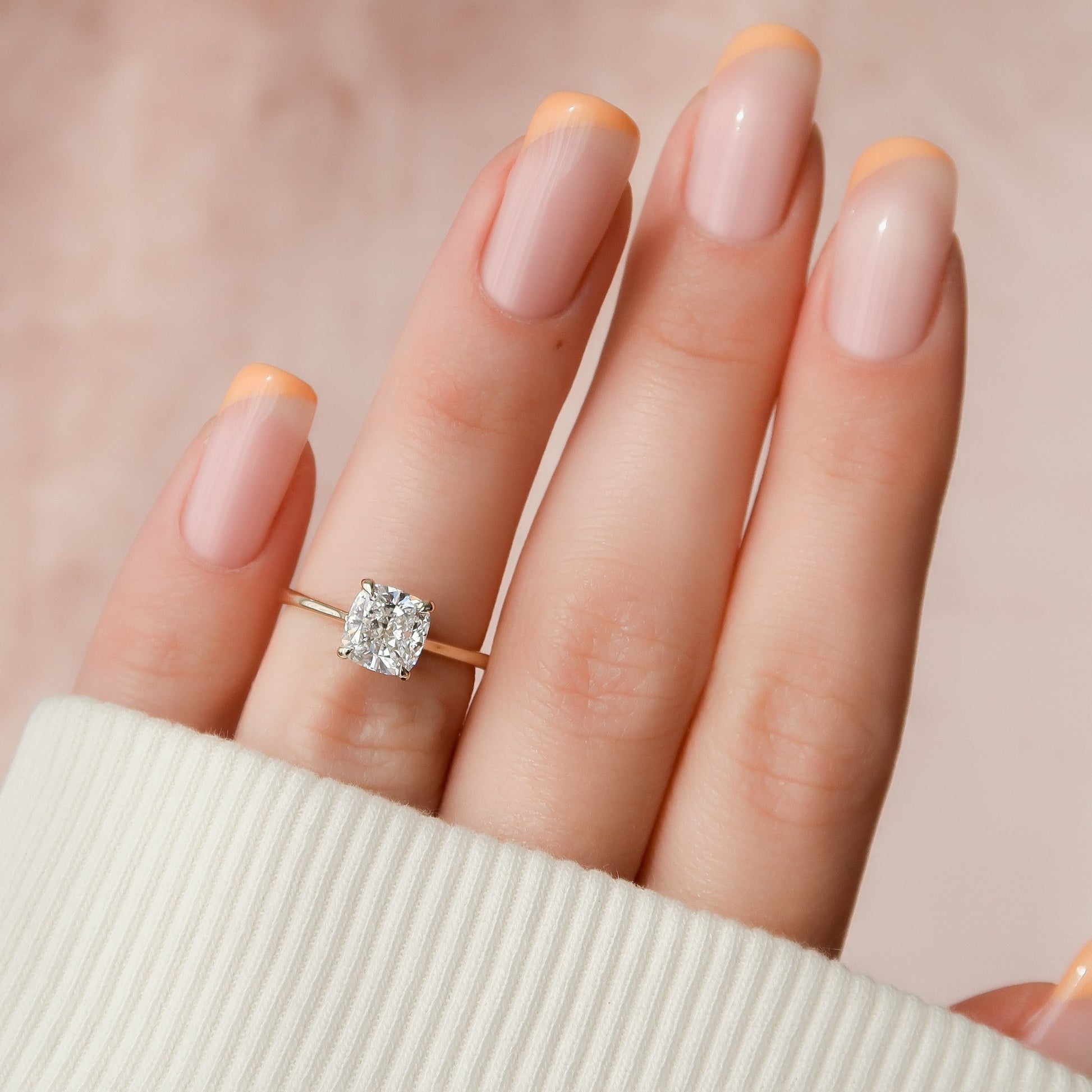 Asscher Three Stones Engagement Ring – 5.75 CT Moissanite Diamond