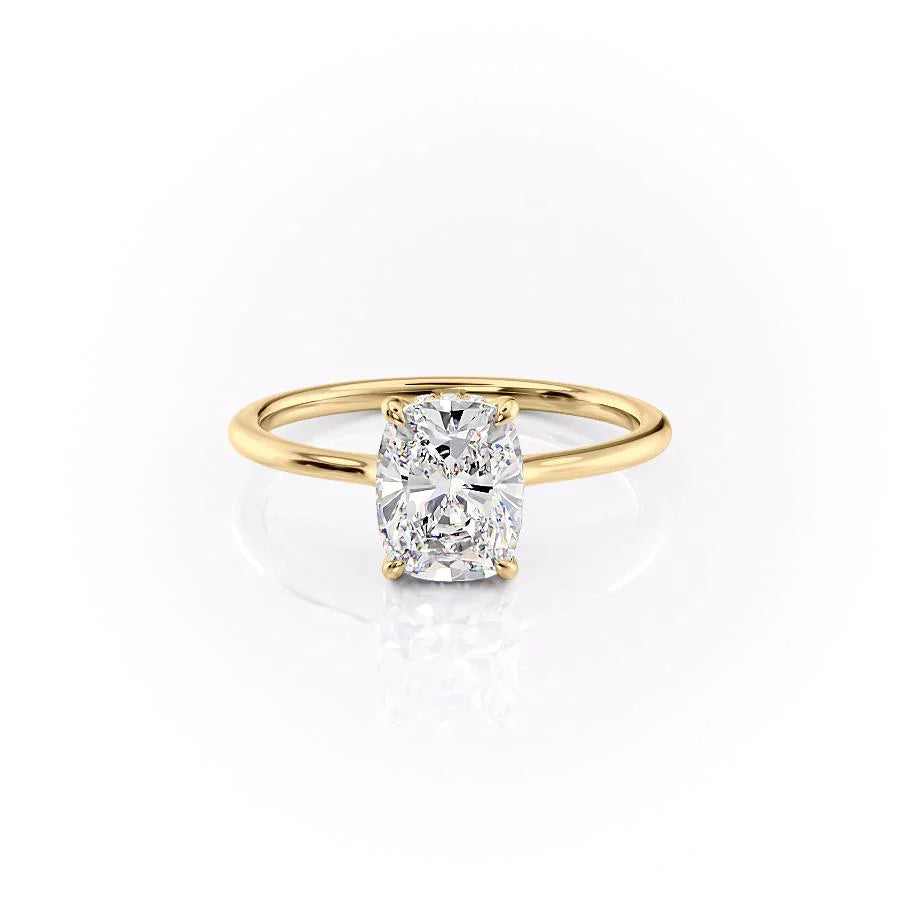 Asscher Three Stones Engagement Ring – 5.75 CT Moissanite Diamond