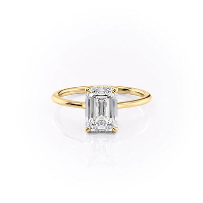 Asscher Three Stones Engagement Ring – 5.75 CT Moissanite Diamond