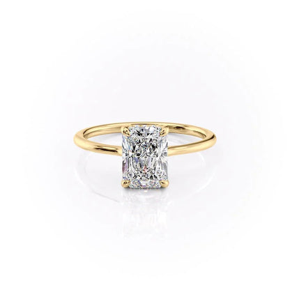 Asscher Three Stones Engagement Ring – 5.75 CT Moissanite Diamond