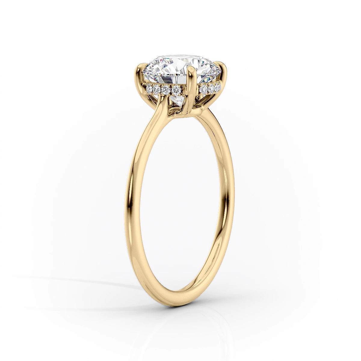 Asscher Three Stones Engagement Ring – 5.75 CT Moissanite Diamond