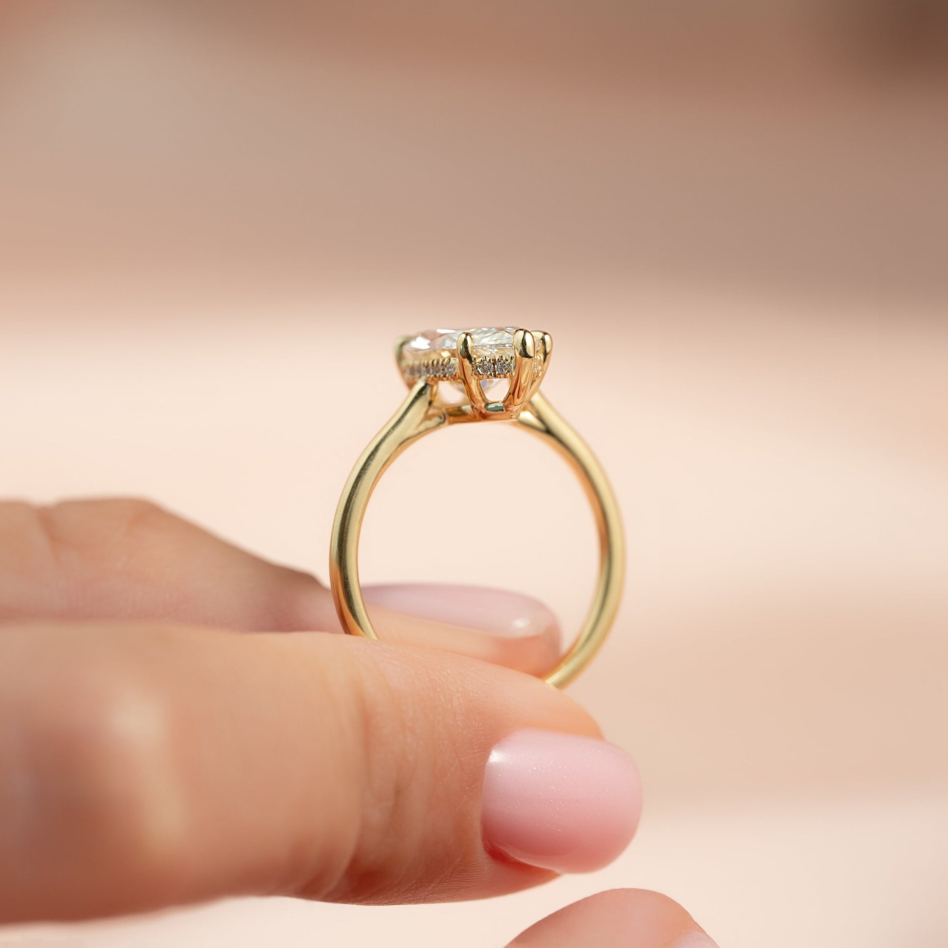 Asscher Three Stones Engagement Ring – 5.75 CT Moissanite Diamond