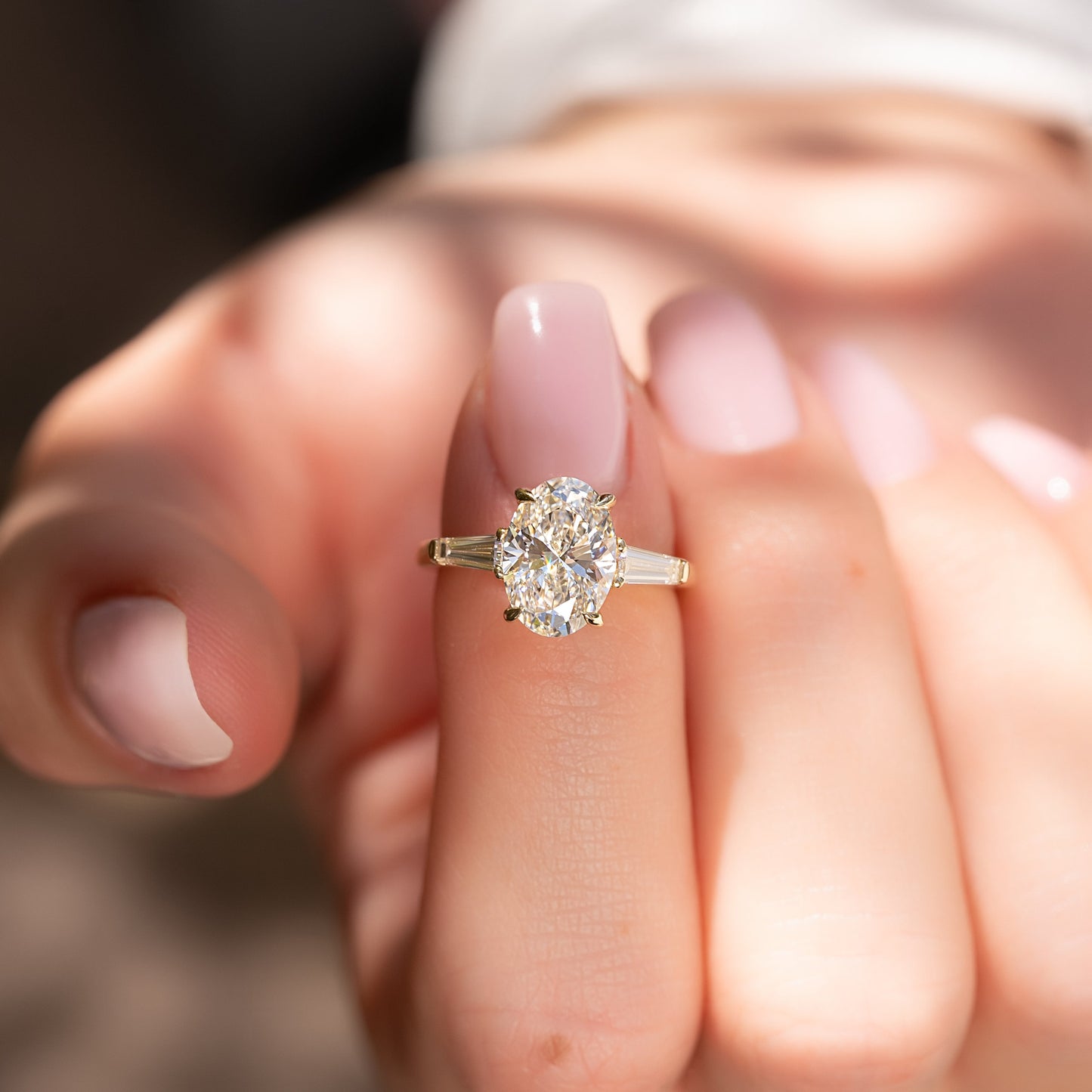 Asscher Three Stones Engagement Ring – 5.75 CT Moissanite Diamond