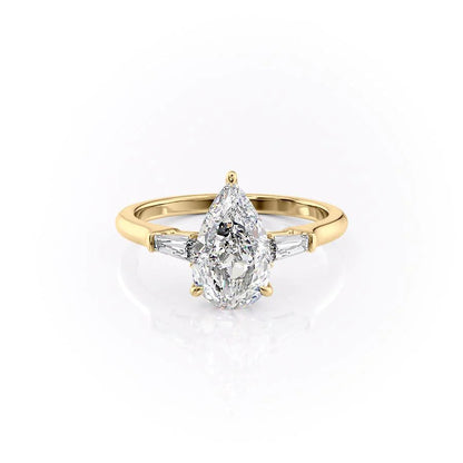 Asscher Three Stones Engagement Ring – 5.75 CT Moissanite Diamond