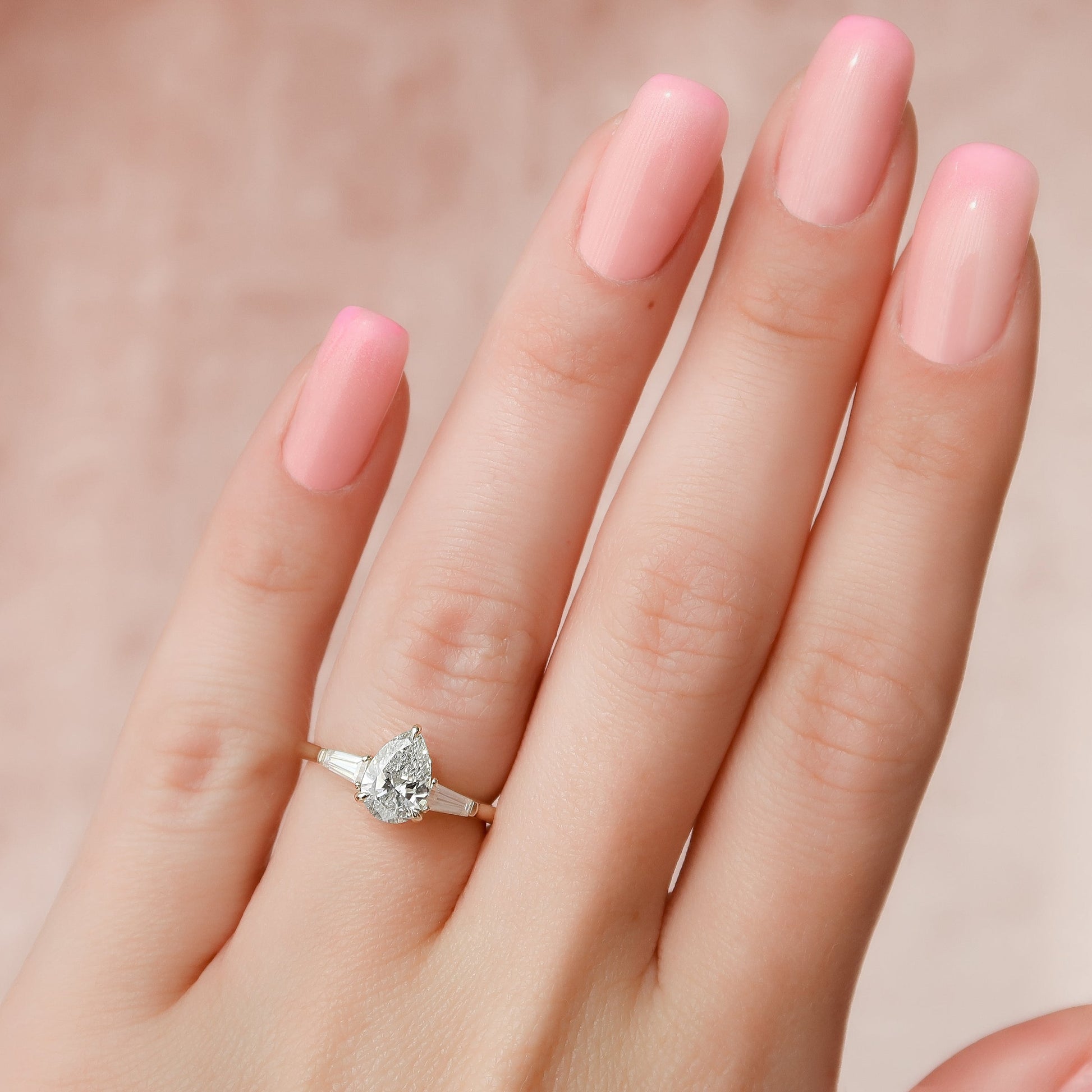 Asscher Three Stones Engagement Ring – 5.75 CT Moissanite Diamond