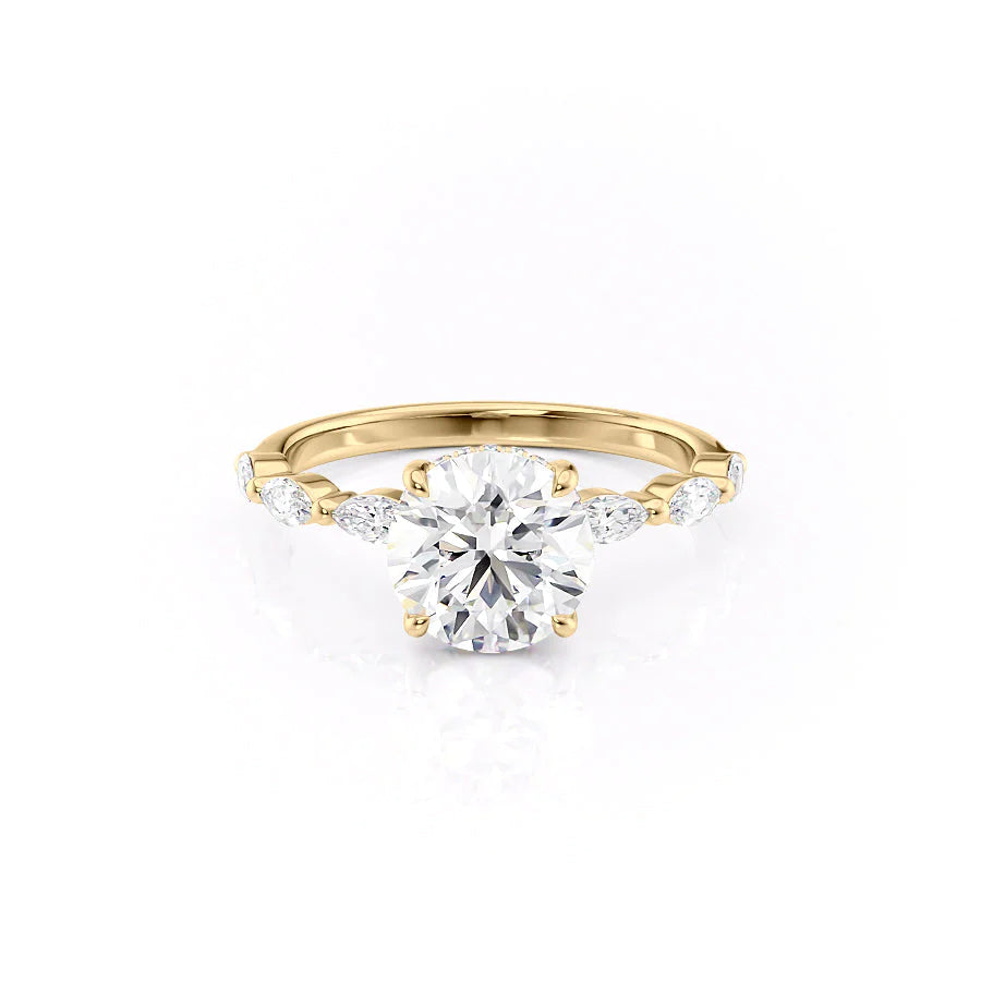 Asscher Three Stones Engagement Ring – 5.75 CT Moissanite Diamond
