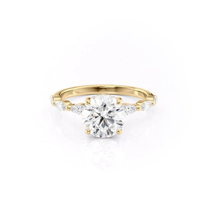 Asscher Three Stones Engagement Ring – 5.75 CT Moissanite Diamond