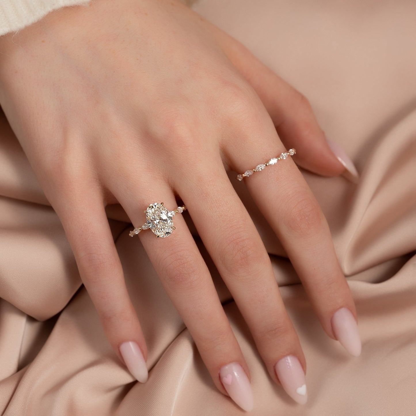 Asscher Three Stones Engagement Ring – 5.75 CT Moissanite Diamond
