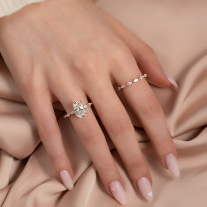 Asscher Three Stones Engagement Ring – 5.75 CT Moissanite Diamond