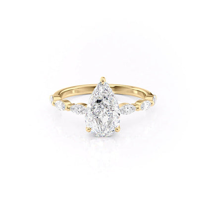 Asscher Three Stones Engagement Ring – 5.75 CT Moissanite Diamond