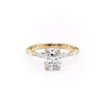 Asscher Three Stones Engagement Ring – 5.75 CT Moissanite Diamond