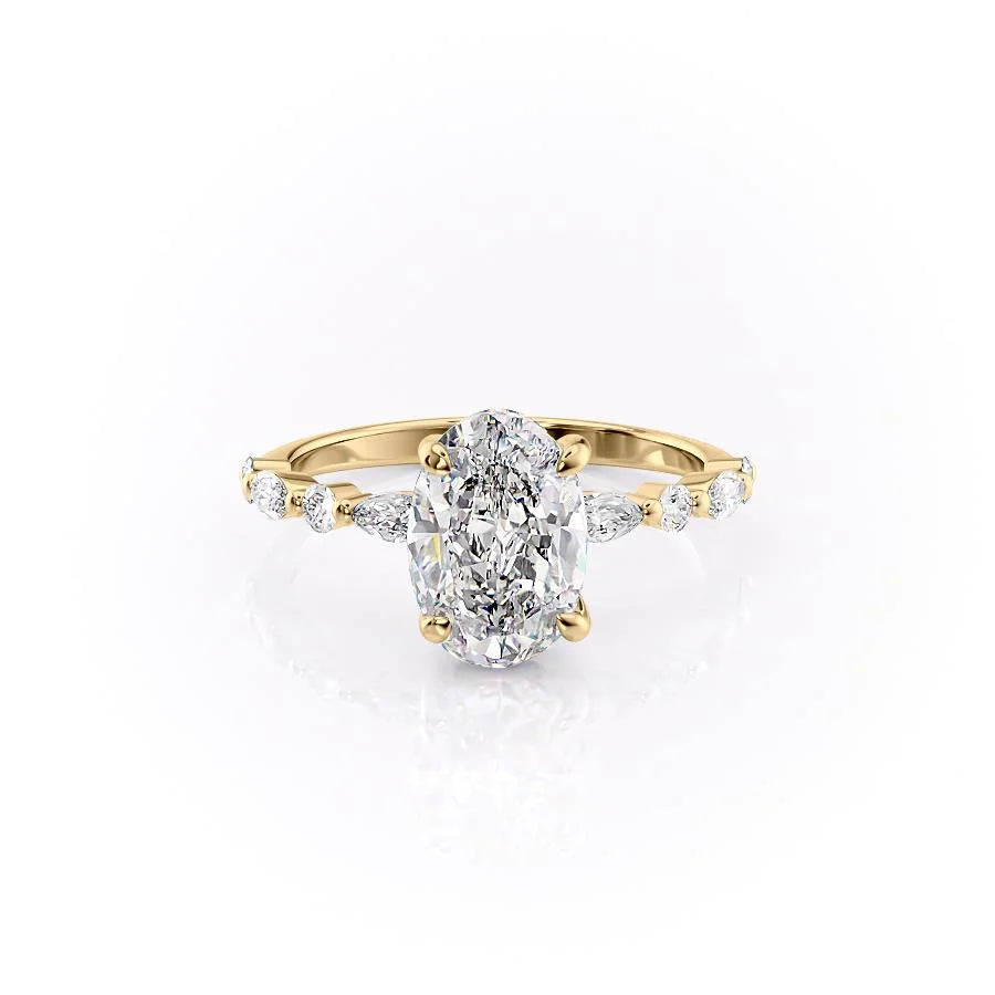 Asscher Three Stones Engagement Ring – 5.75 CT Moissanite Diamond