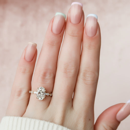 Asscher Three Stones Engagement Ring – 5.75 CT Moissanite Diamond