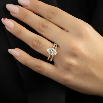 Asscher Three Stones Engagement Ring – 5.75 CT Moissanite Diamond