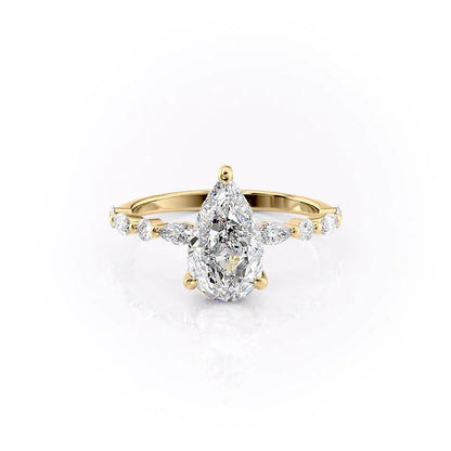Asscher Three Stones Engagement Ring – 5.75 CT Moissanite Diamond