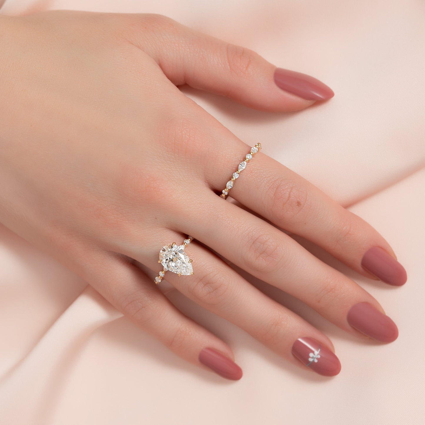 Asscher Three Stones Engagement Ring – 5.75 CT Moissanite Diamond