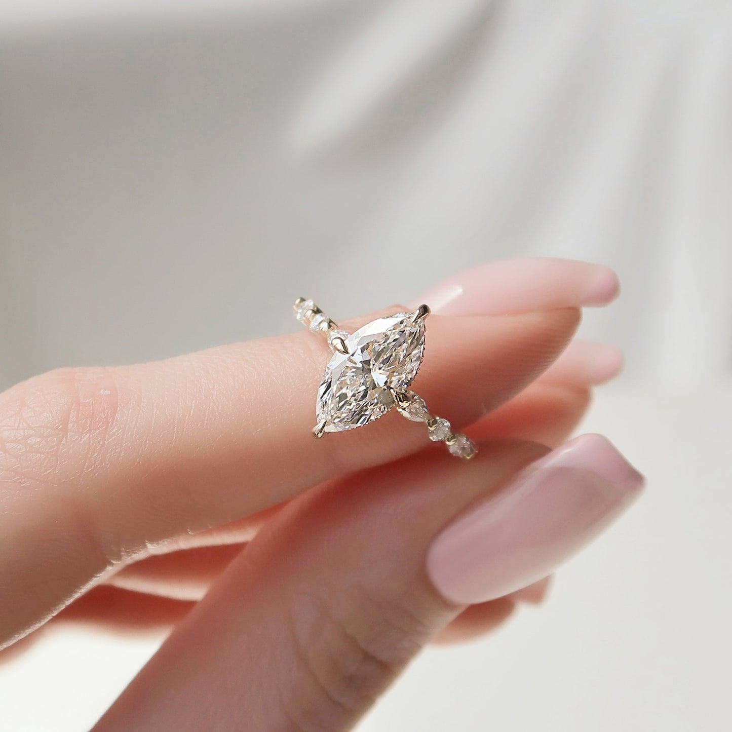 Asscher Three Stones Engagement Ring – 5.75 CT Moissanite Diamond