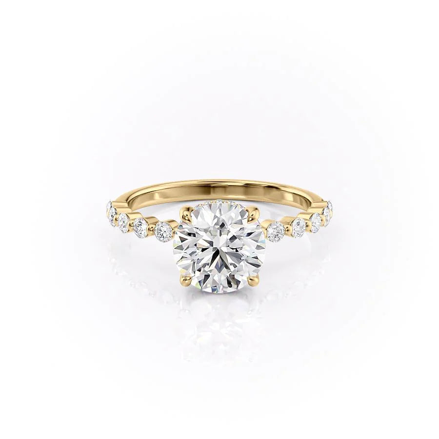Asscher Three Stones Engagement Ring – 5.75 CT Moissanite Diamond