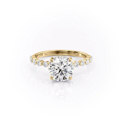 Asscher Three Stones Engagement Ring – 5.75 CT Moissanite Diamond
