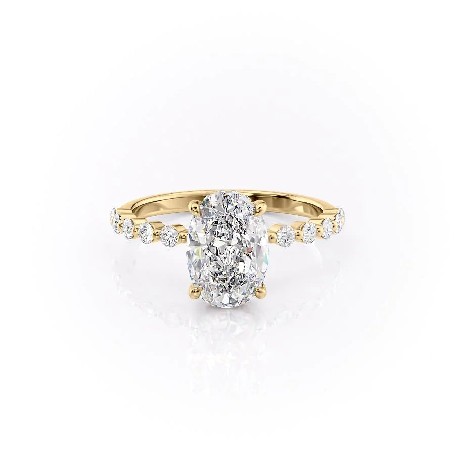 Asscher Three Stones Engagement Ring – 5.75 CT Moissanite Diamond
