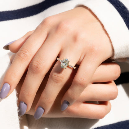 Asscher Three Stones Engagement Ring – 5.75 CT Moissanite Diamond