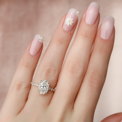 Asscher Three Stones Engagement Ring – 5.75 CT Moissanite Diamond