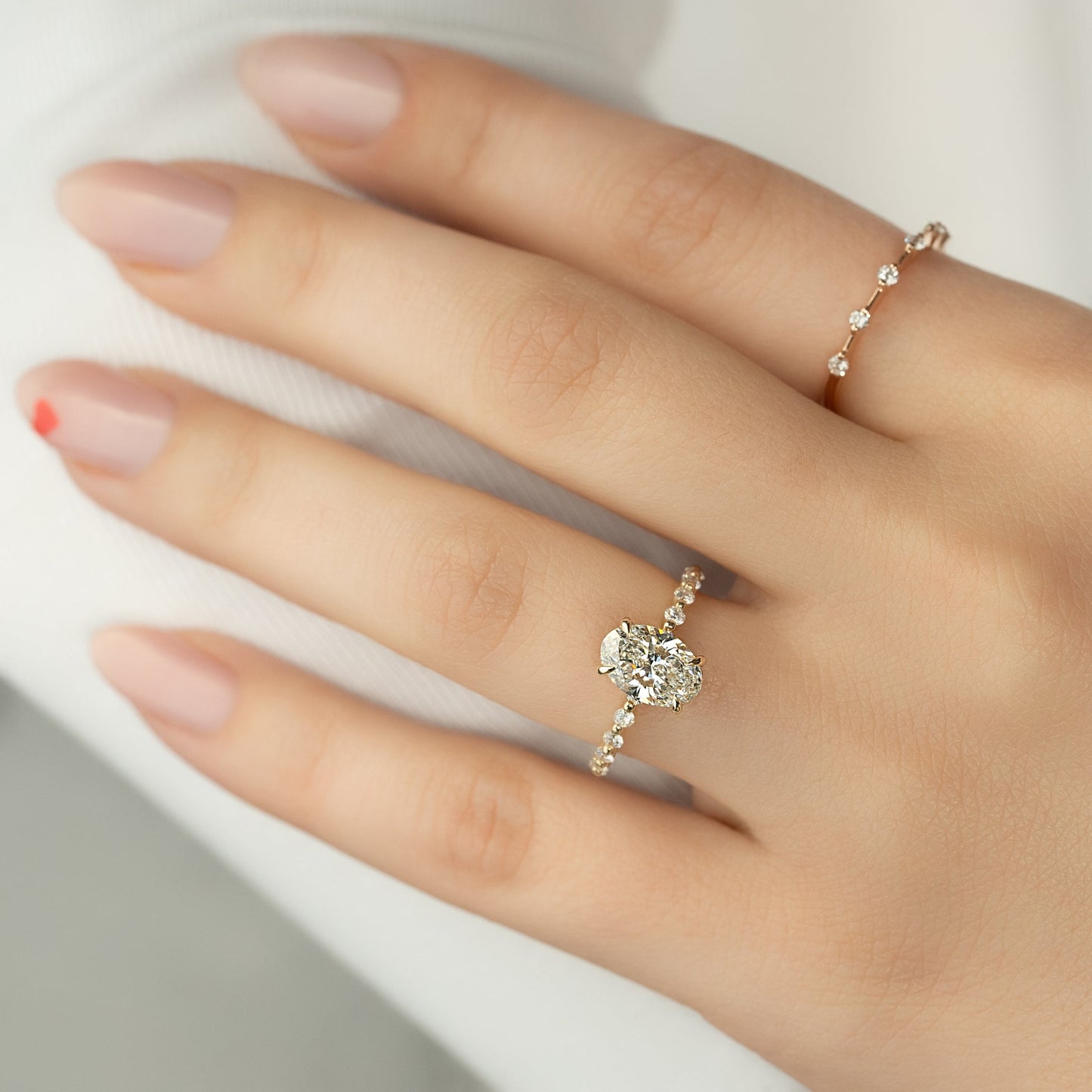 Asscher Three Stones Engagement Ring – 5.75 CT Moissanite Diamond