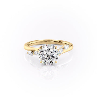 Asscher Three Stones Engagement Ring – 5.75 CT Moissanite Diamond