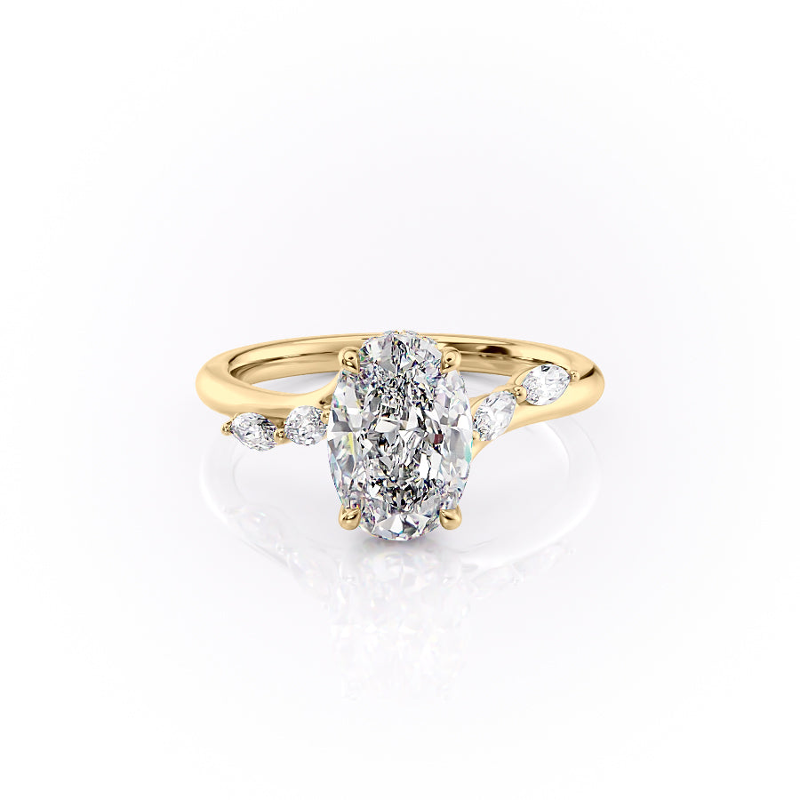 Asscher Three Stones Engagement Ring – 5.75 CT Moissanite Diamond