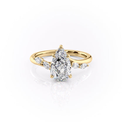 Asscher Three Stones Engagement Ring – 5.75 CT Moissanite Diamond