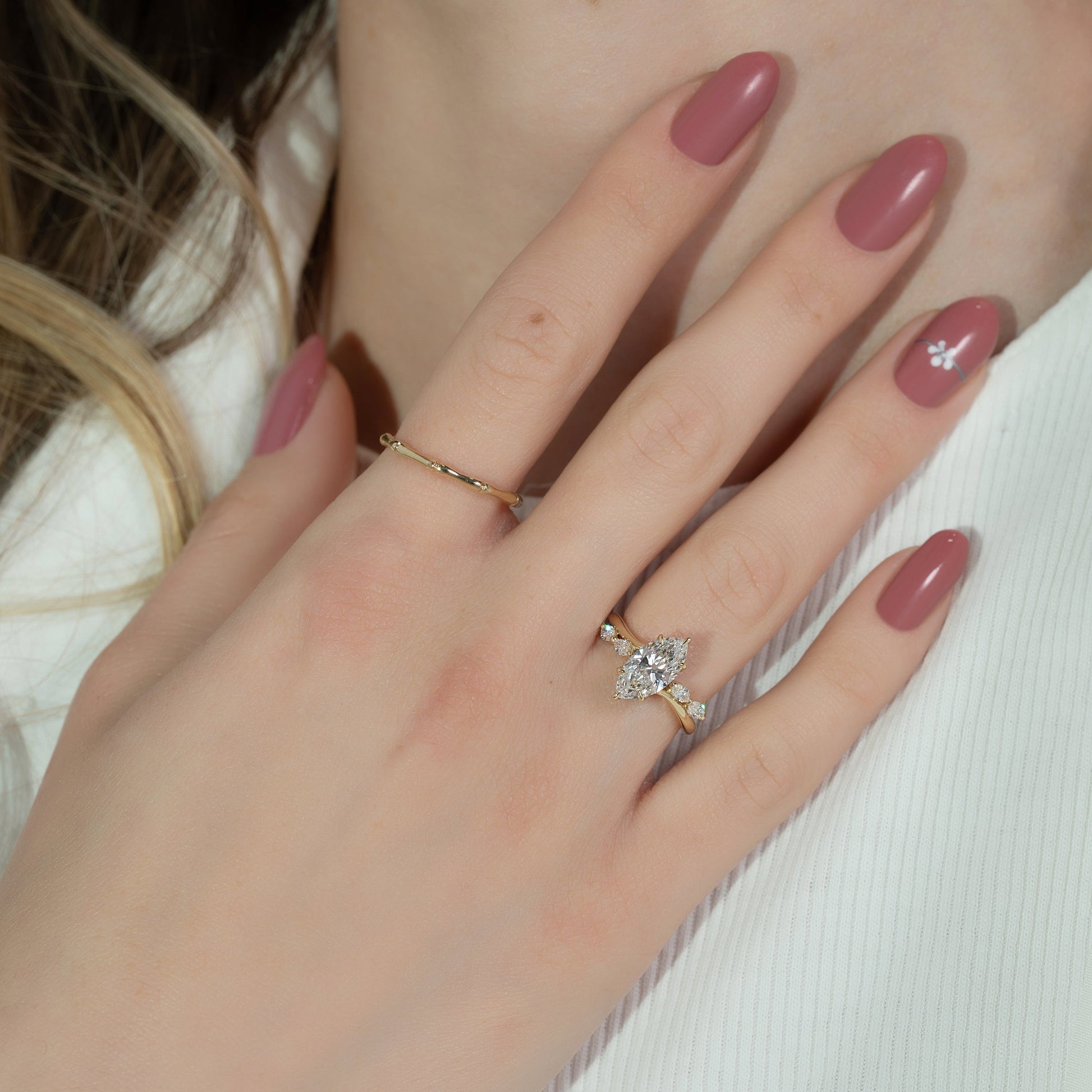 Asscher Three Stones Engagement Ring – 5.75 CT Moissanite Diamond