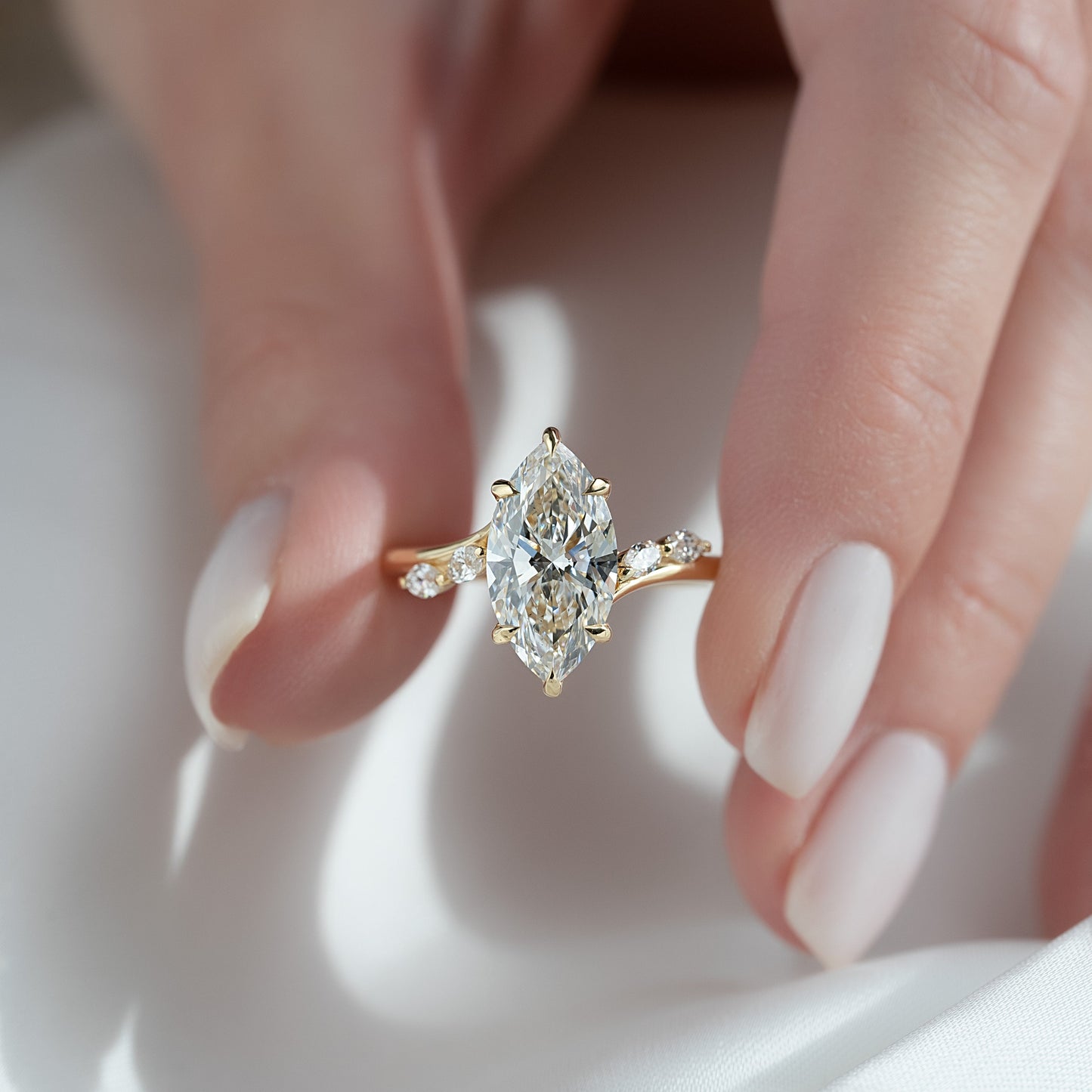 Asscher Three Stones Engagement Ring – 5.75 CT Moissanite Diamond